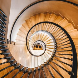 Brown Spiral Staircases