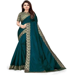 Ladies Embroidered Silk Saree