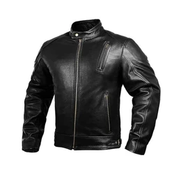 Motorcycle Leather Jacket — Solid pattern 860 weight