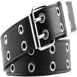 Leather Grommet Faux Belts