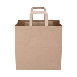 Paper Flat Brown Handle