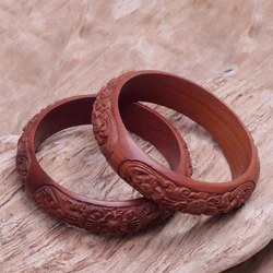 Carved Wooden Bangles