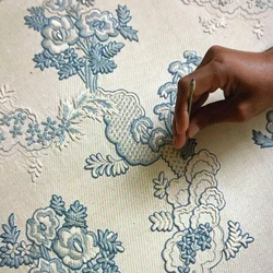 Hand Embroidered Fabric