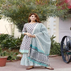 Floral Printed Cotton Dupatta