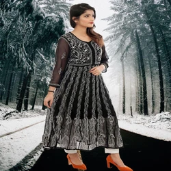 Chikan Lucknowi Kurti