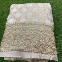 Embroidered Jacquard Fabric