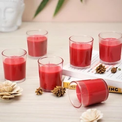 Red Glass Candle
