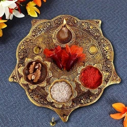 Aluminum Pooja Thali Set