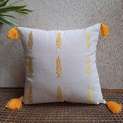 Home Embroidered Cushion Covers — Cotton fabric