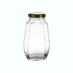Glass Octagonal Bottles