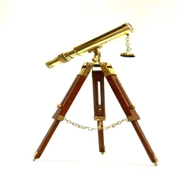 Antique Brass Telescope