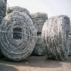 Silver Barbed Wire