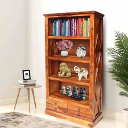 Wood Book Rack
