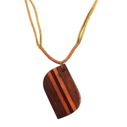 Wooden Pendant Necklace