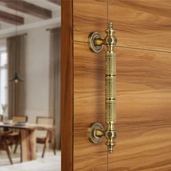 Brass Door Pull Handle — Brushed finishing home furniture