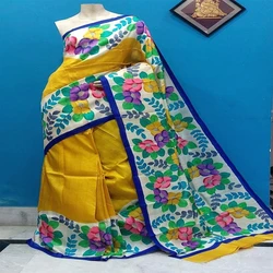 Painted Murshidabad Sarees