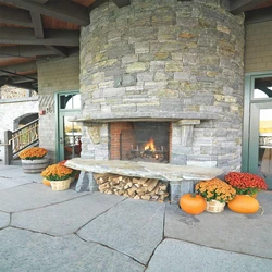 Natural Stone Fireplace
