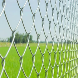 Woven Chain Link Fence — Carbon iron wire material