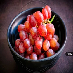 Red Fresh Grapes
