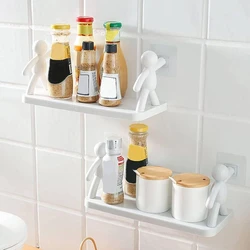Wall Mounted Storage Rack, Metal material, colored