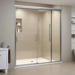 Sliding Aluminium Bathroom Door, Seamless, fully controlled