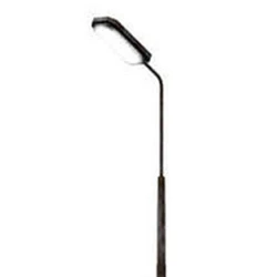Street Light Mild Steel Pole, Tubular shape, white