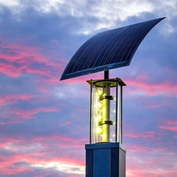 Solar EcoLights Street Pole, Led light, battery