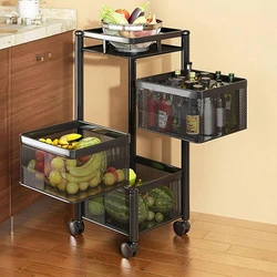Mesh Kitchen Trolley, Carbon steel storage material