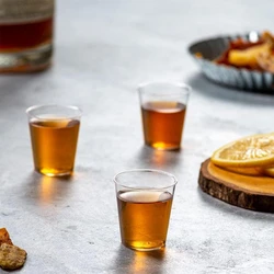 plastic shot glasses, style and clarity, Shape