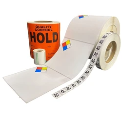 Color Coded Barcode Sticker Roll, Strong hold adhesive