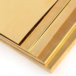 Thick Brass Sheet, custom sheet size, Polished