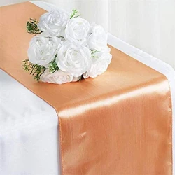 Orange Silk Table Cover