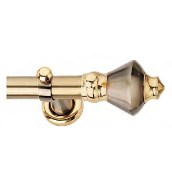 Famina Curtain Finials — Brass material Polished