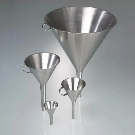 Stainless Steel Funnel — Mirror Polished material