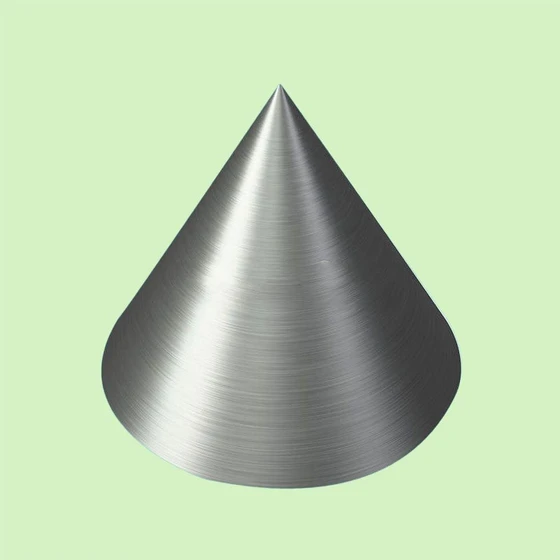 Aluminium Cone Funnel — Crystal buffing Surface Finish
