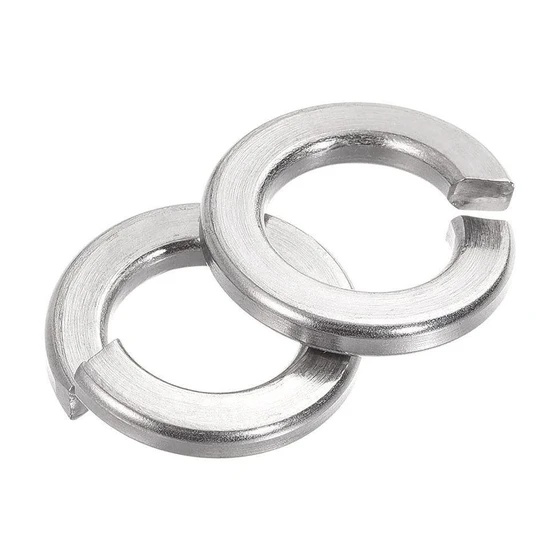 Steel Spring Washers — Silver colour round shape
