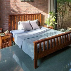 Single Wooden Bed