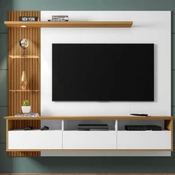 Plywood TV Wall Unit