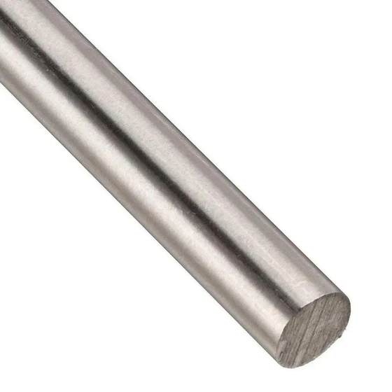Stainless Steel Silver Rod — Round Shape polished finish
