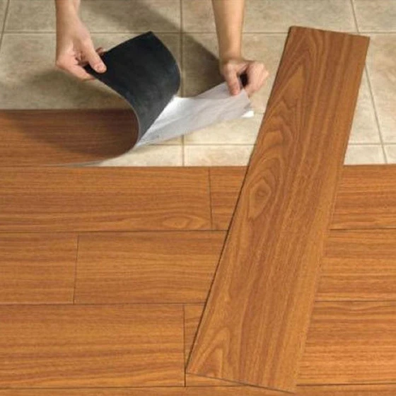 Rectangular PVC Flooring — Optimum quality 5 mm thick