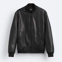 Leather Bomber Jacket