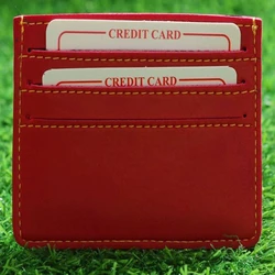 Square Leather Card Holder