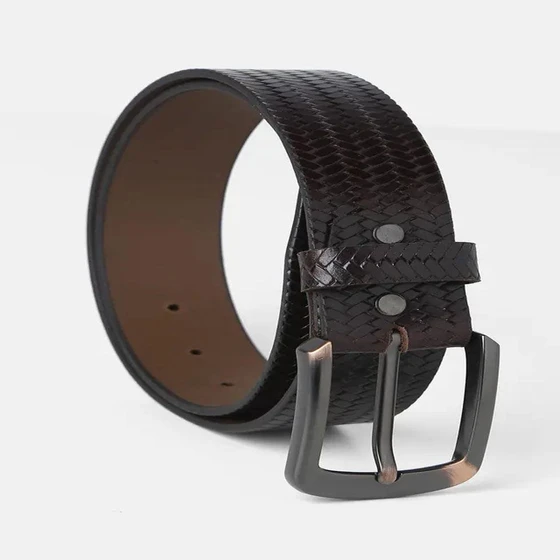 Leather Wear Brown Belt — Casual business style