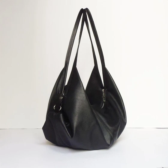 Leather Soft Handbag — Minimalist style all seasons