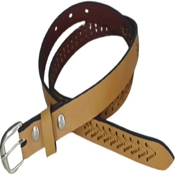 Women Thread Work Belt — Black color 3 3cm