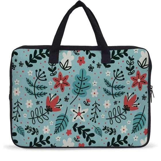 Canvas Office Laptop Bag — Printed solid pattern
