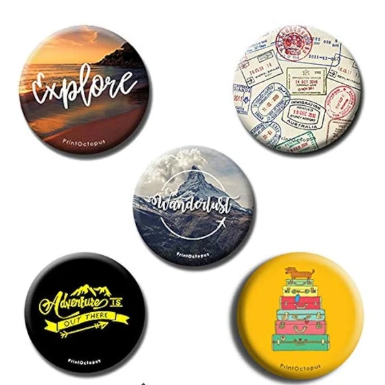 Badges Fridge Magnet — Polished surface finishing