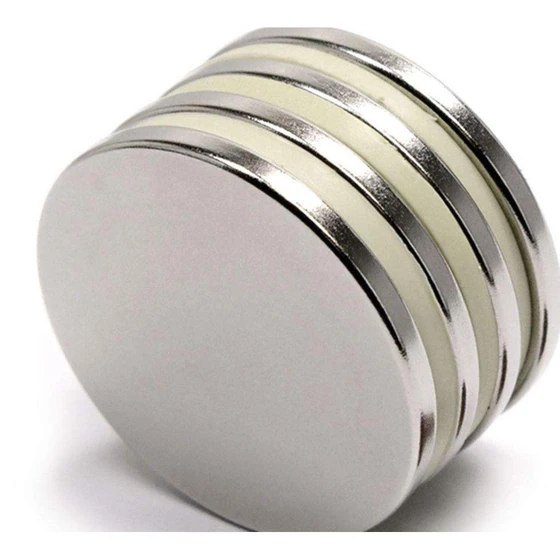 Disc Neodymium Magnet — Stainless steel 2 mm thickness