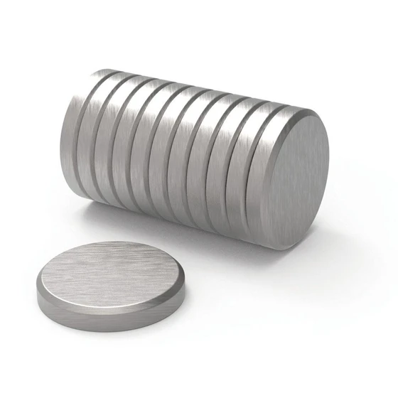 Coin Ferrite Magnet — 40 Mm dimensions black coating