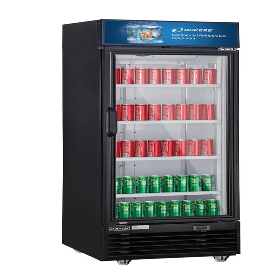 Commercial Glass Refrigerator — Single temperature style